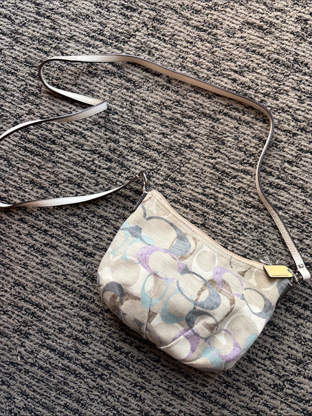 Vintage Y2k Era Coach Fabric Crossbody